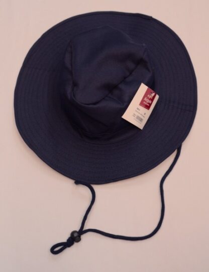 Navy Wide Brim Hat, with string